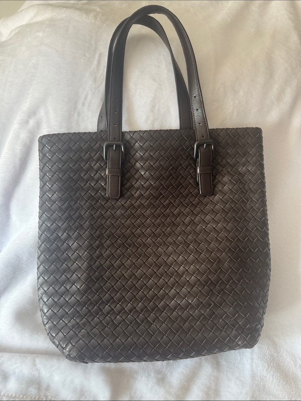 Bottega Veneta Brown Intrecciato Leather Tote Bag